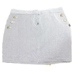 J Crew Striped Mini Skirt